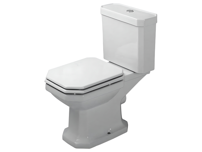 На изображении товар Унитаз комбинированный Duravit Series 1930 напольный, 665х355 мм, сток внутренний вертикальный, цвет белый глянцевый от официального представителя в Москве