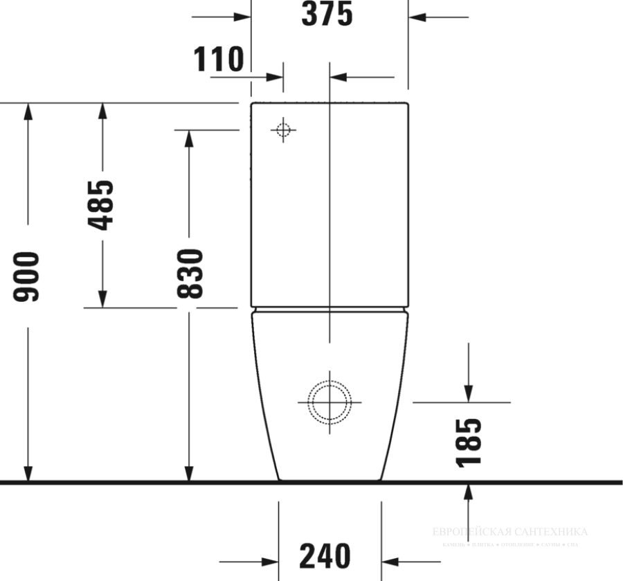 Унитаз Duravit Viu Rimless напольный, 350х650 мм, цвет белый WonderGliss - изображение 1