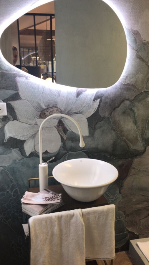 Cмеситель для раковины Gessi Goccia h523 мм, со средним изливом, без донного клапана, цвет Copper GHRC - изображение 2