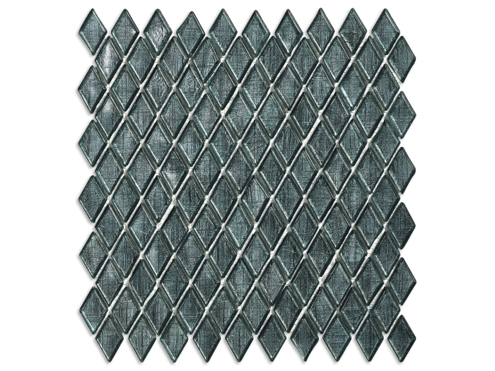 На изображении товар Sicis Стеклянная мозаика Diamond ITEM H1 Palladium chips size 23х40 mm sheet size 229x272 mm от официального представителя в Москве