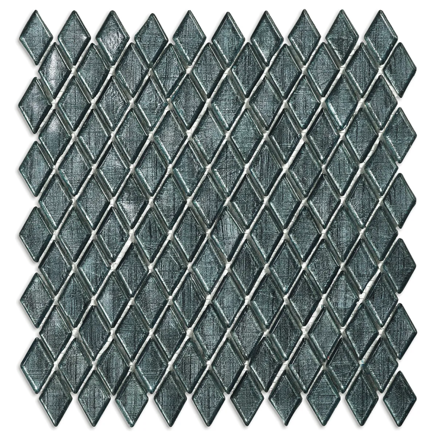 Sicis Стеклянная мозаика Diamond ITEM H1 Palladium chips size 23х40 mm sheet size 229x272 mm