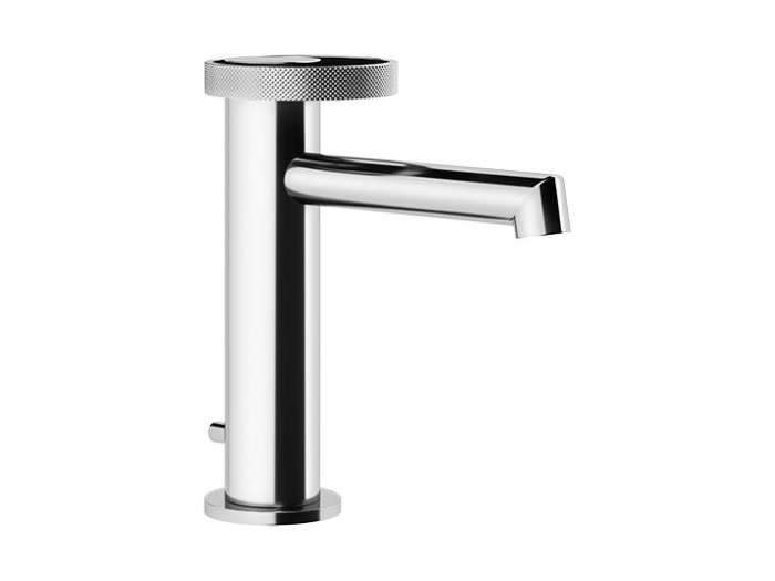 На изображении товар Смеситель для раковины Gessi Anello, низкий, с донным клапаном, цвет Chrome от официального представителя в Москве
