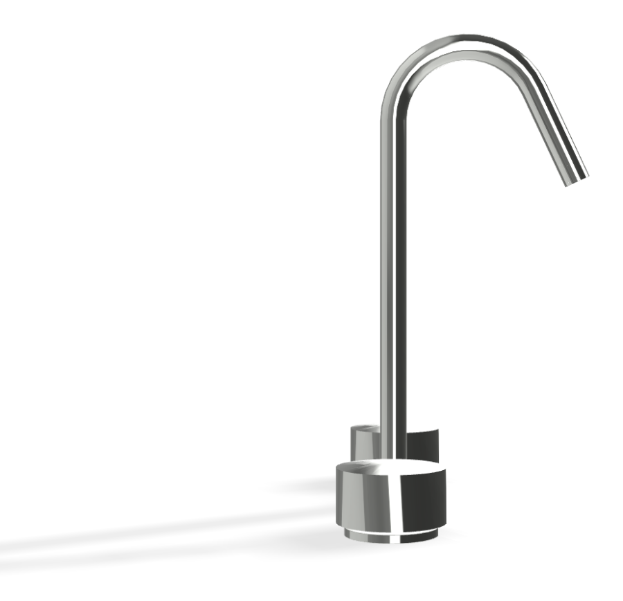 Смеситель для раковины Carlo Frattini SO, без ручек, с вращающимся изливом Ø18 мм, донным клапаном Click-Clack, 2 гибкими шлангами, Н-319 мм, цвет хром - изображение 2