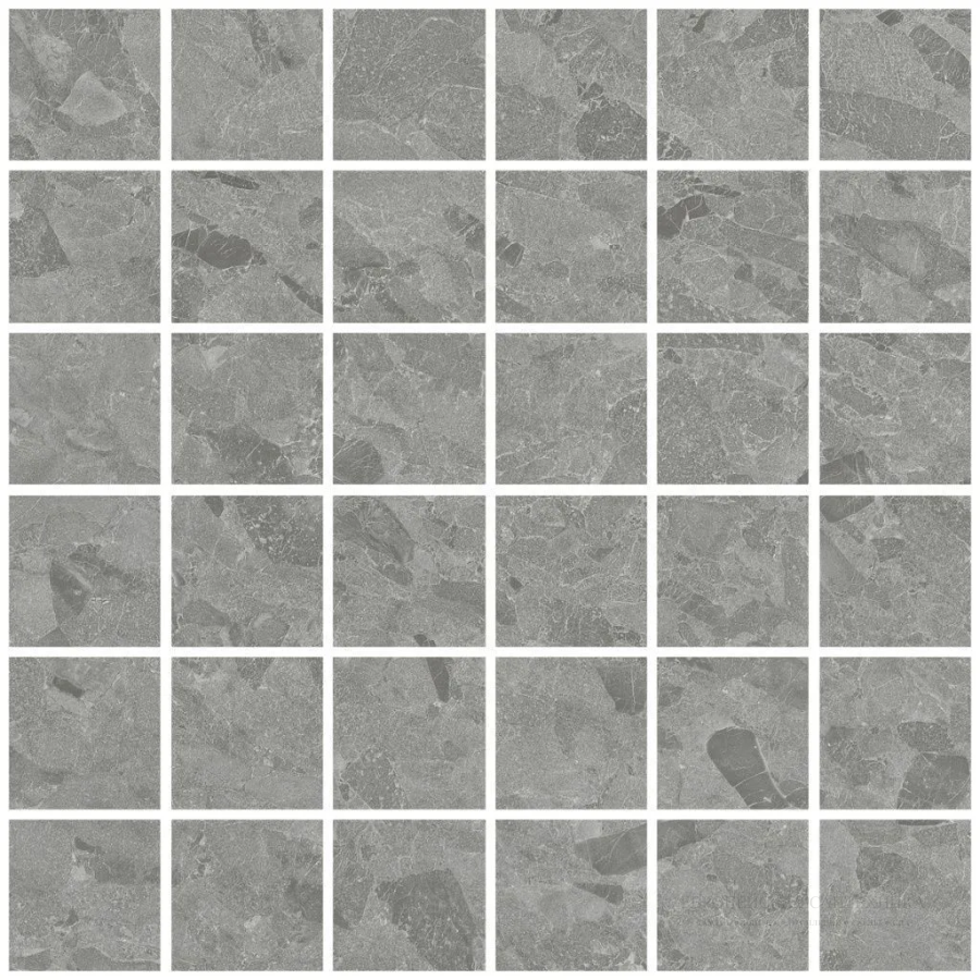 Living Ceramics Керамогранит Eme Grey Mosaic 55 Soft textured 29,8x29,8