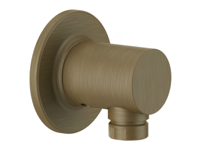 Шланговое подсоединение Gessi Inciso ⌀65 мм, настенное, цвет Antique Brass