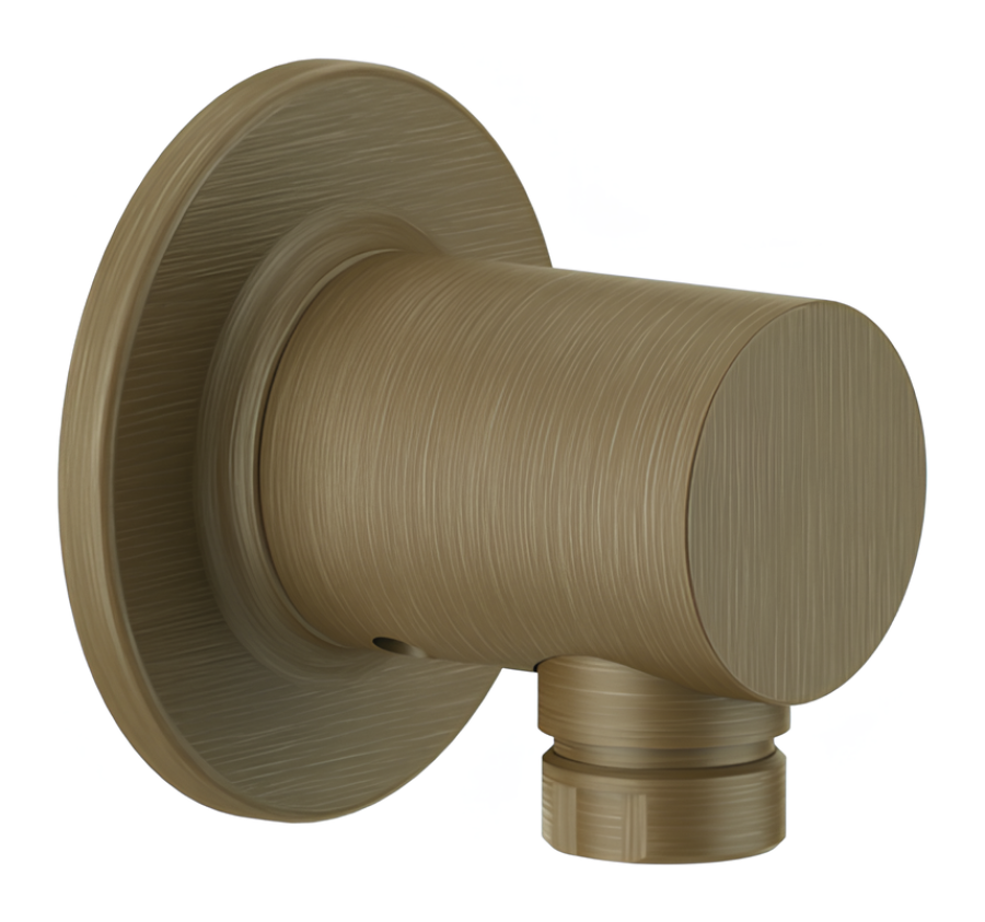Шланговое подсоединение Gessi Inciso ⌀65 мм, настенное, цвет Antique Brass