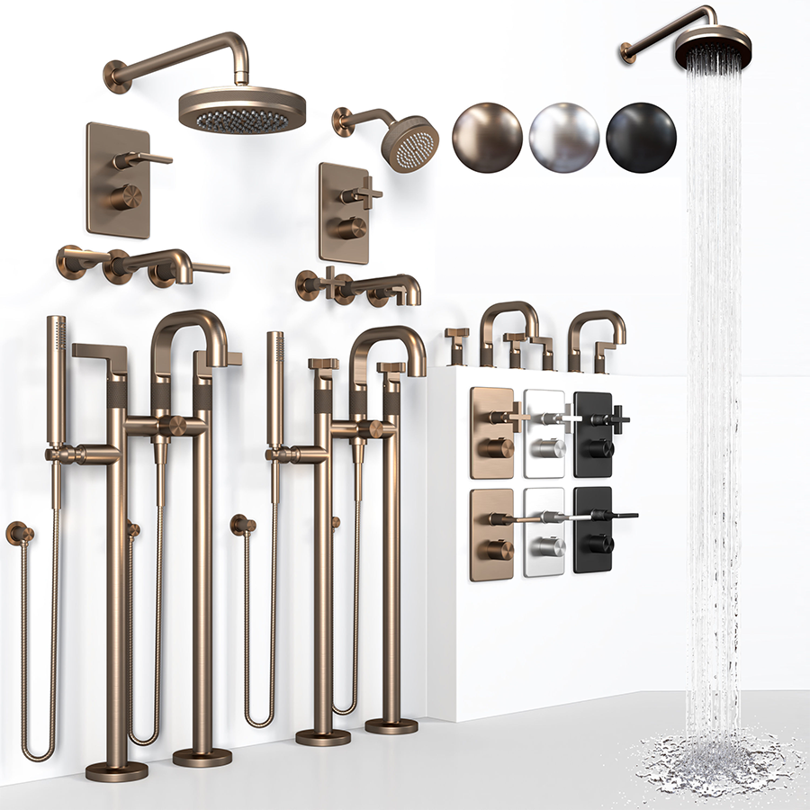 Шланговое подсоединение Gessi Inciso ⌀65 мм, настенное, цвет Antique Brass - изображение 2