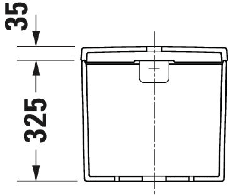 Бачок для унитаза Duravit D-Neo, 395 x 180 мм, подключение снизу слева, цвет белый глянцевый - изображение 8