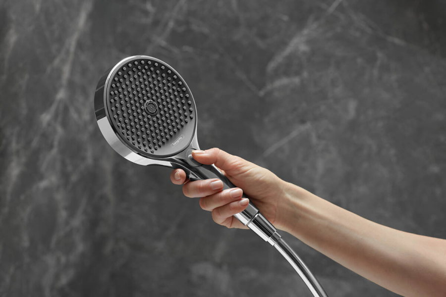 Лейка ручная Hansgrohe Rainfinity 130 3jet EcoSmart, цвет хром - изображение 2