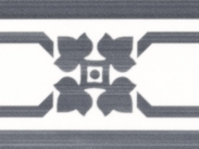 На изображении товар CERAMICHE GRAZIA Бордюр COTTAGE LISTELLO COTTAGE 5X20 NERO от официального представителя в Москве