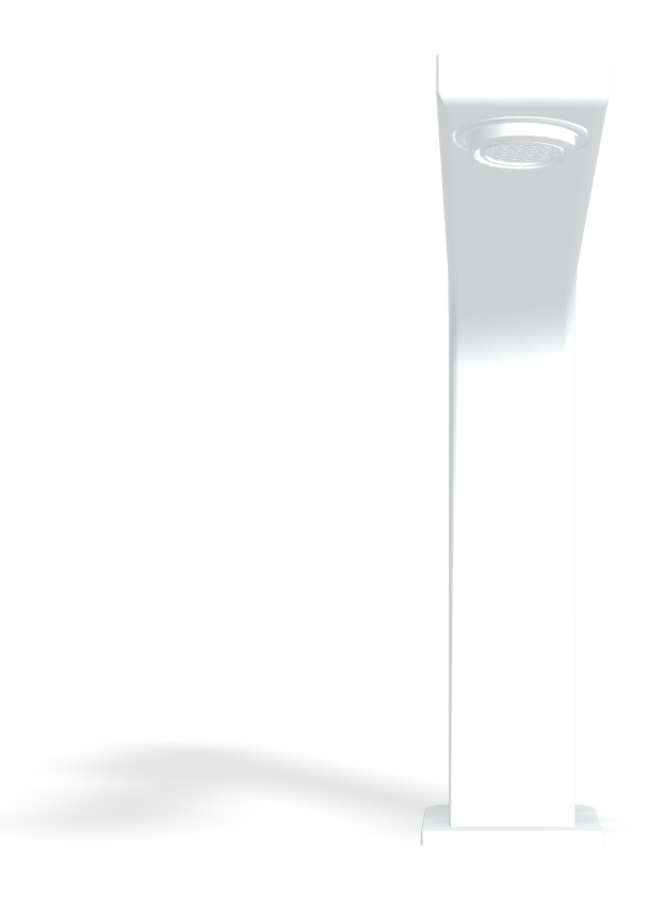 Смеситель для раковины Carlo Frattini Fit, высокий, без донного клапана, с 2 гибкими шлангами, Н-195 мм, цвет белый матовый - изображение 1