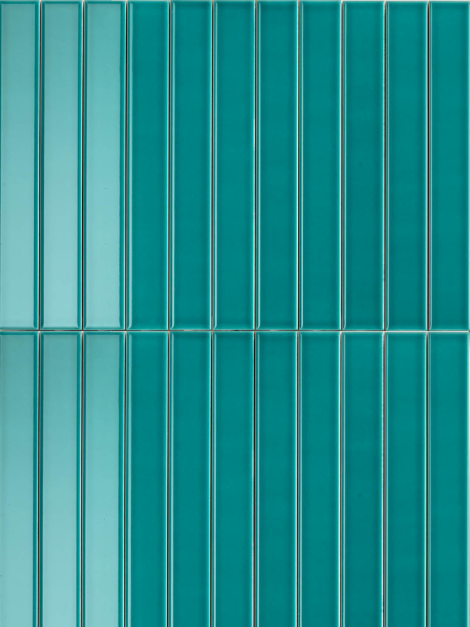 Sartoria Керамическая плитка Pulse Flat Seafoam Glossy 4x31.5 - изображение 1