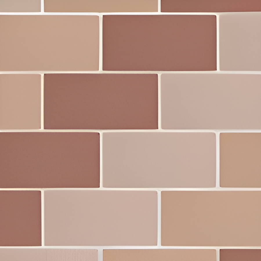 Micro. Керамогранит Microtiles Subway Mix Terracotta/Cotto/Klinker 30,1X30,1