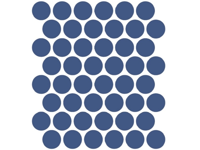 На изображении товар Etruria Керамогранит XXS-3D Cerchio 3D 5Х5 Cobalto Su Rete Monocolore 33Х37 от официального представителя в Москве