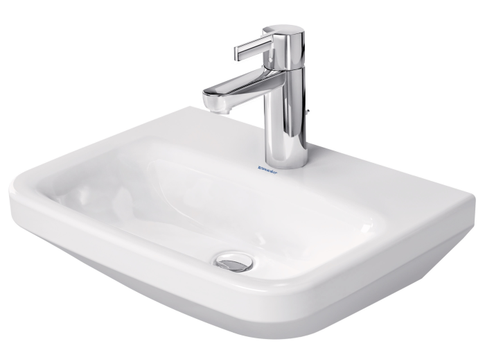 На изображении товар Раковина Duravit DuraStyle для рук, 450x335 мм, без перелива, с 1 отверстием под смеситель, цвет белый с покрытием WonderGliss от официального представителя в Москве