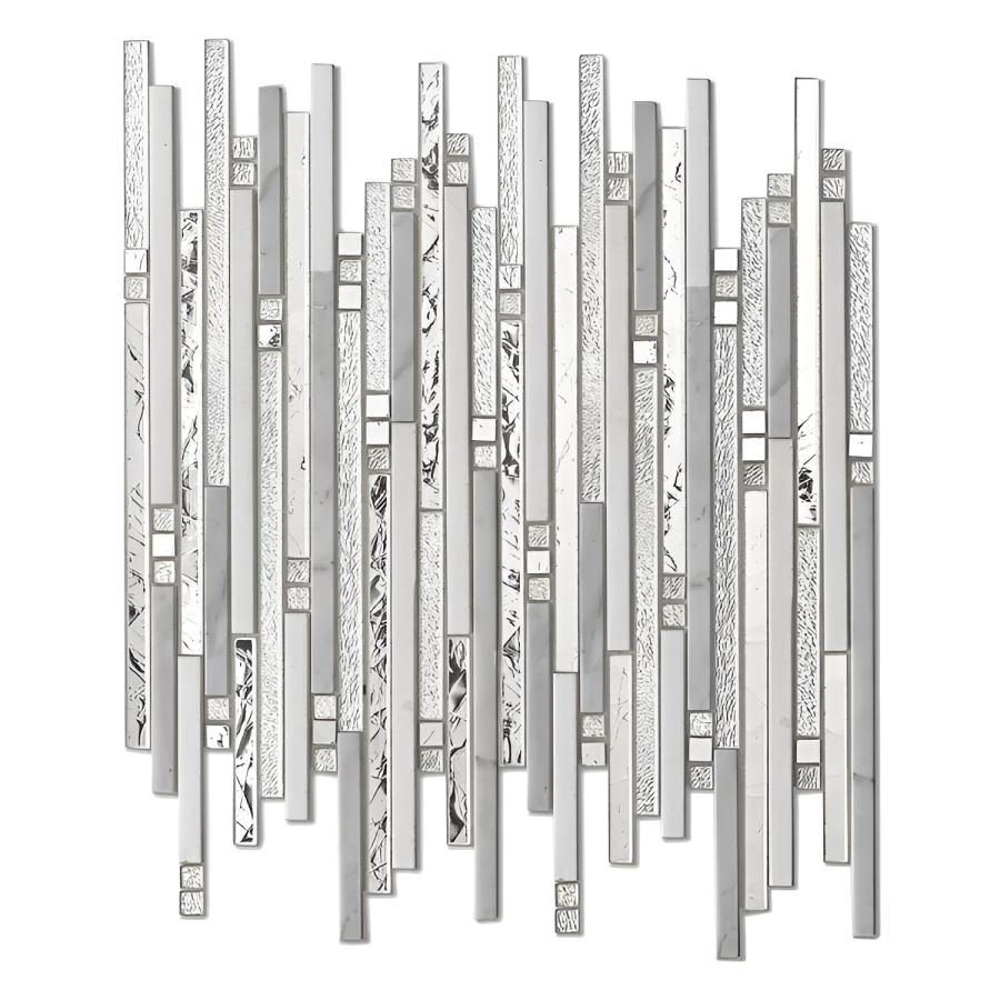 Sicis Стеклянная мозаика Fibers Thin White 286x325 mm