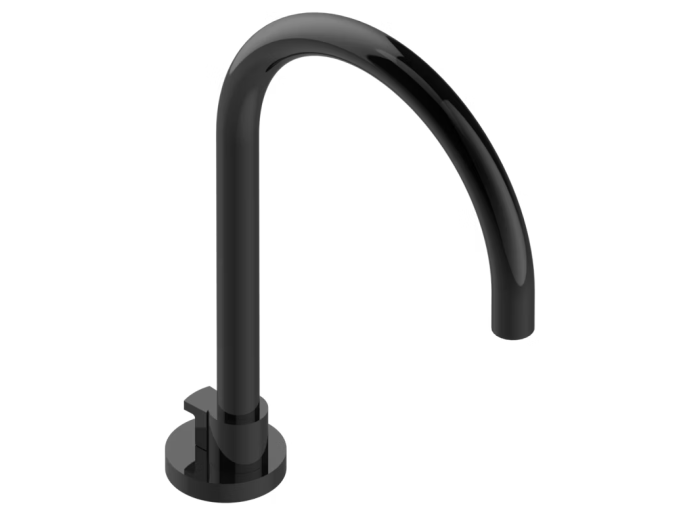 На изображении товар Излив THG О для ванны, цвет чёрный от официального представителя в Москве