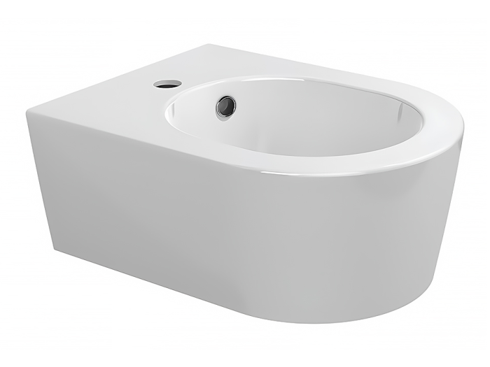 На изображении товар Биде Flaminia Mini Link подвесное, укороченное, 485х360 мм, 1 отверстие для смесителя, цвет белый от официального представителя в Москве