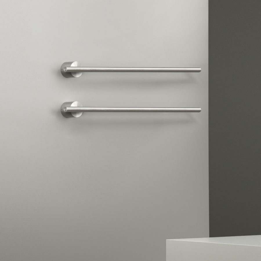 Полотенцесушитель CeaDesign Equilibrio, электрический, цвет сатинированное светлое золото - изображение 2