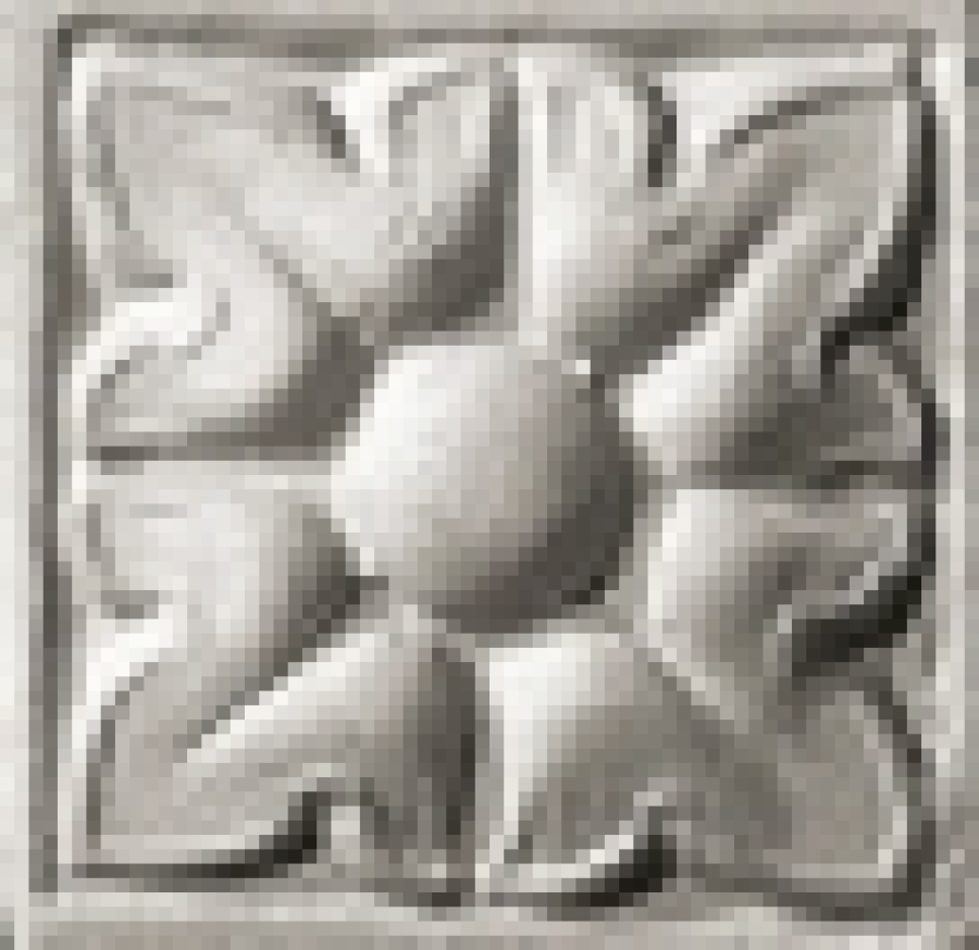 CERAMICHE GRAZIA Вставка AMARCORD TOZZETTO IGEA 3X3 DARK FUMO MATT
