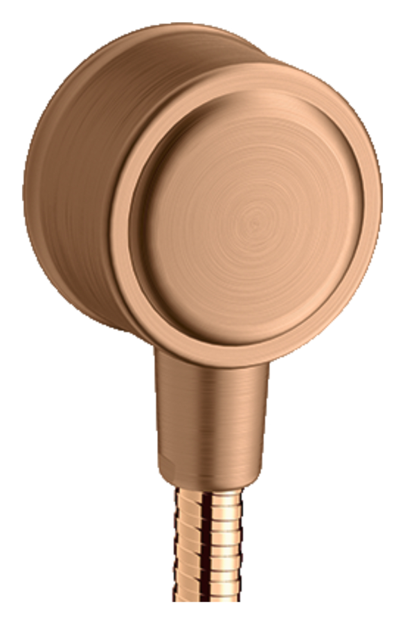 Шланговое подсоединение Axor Montreux Fixfit, обратный клапан, цвет бронза матовая