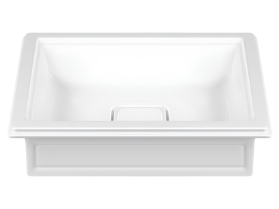 Раковина Gessi Eleganza, 560х420 мм, накладная, без перелива, цвет White