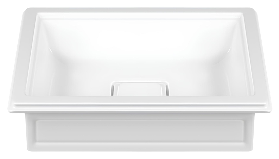 Раковина Gessi Eleganza, 560х420 мм, накладная, без перелива, цвет White