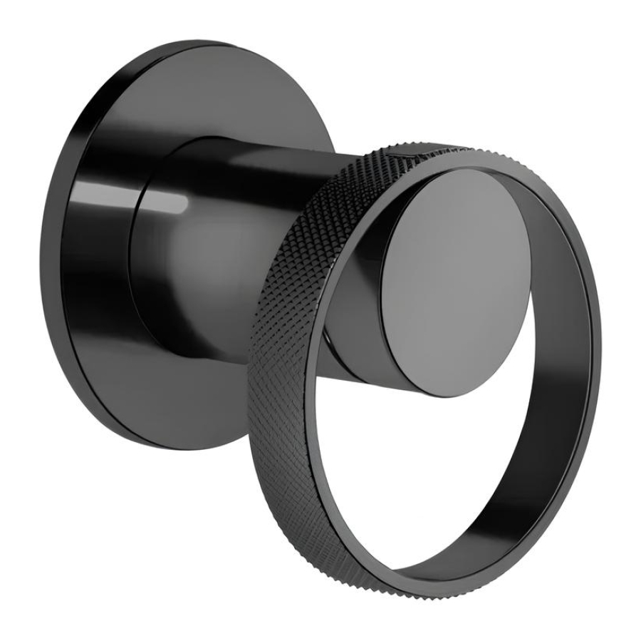 Cмеситель Gessi Anello, настенный, без излива, на 1 потребителя, встраиваемый, внешняя часть, цвет Black Metal PVD