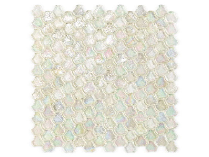 На изображении товар Sicis Стеклянная мозаика Clover Transparent chips size 25 mm sheet-size 286x283 mm от официального представителя в Москве