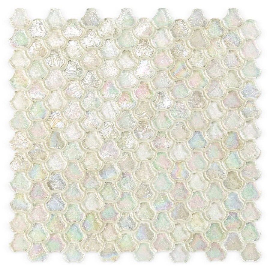 Sicis Стеклянная мозаика Clover Transparent chips size 25 mm sheet-size 286x283 mm