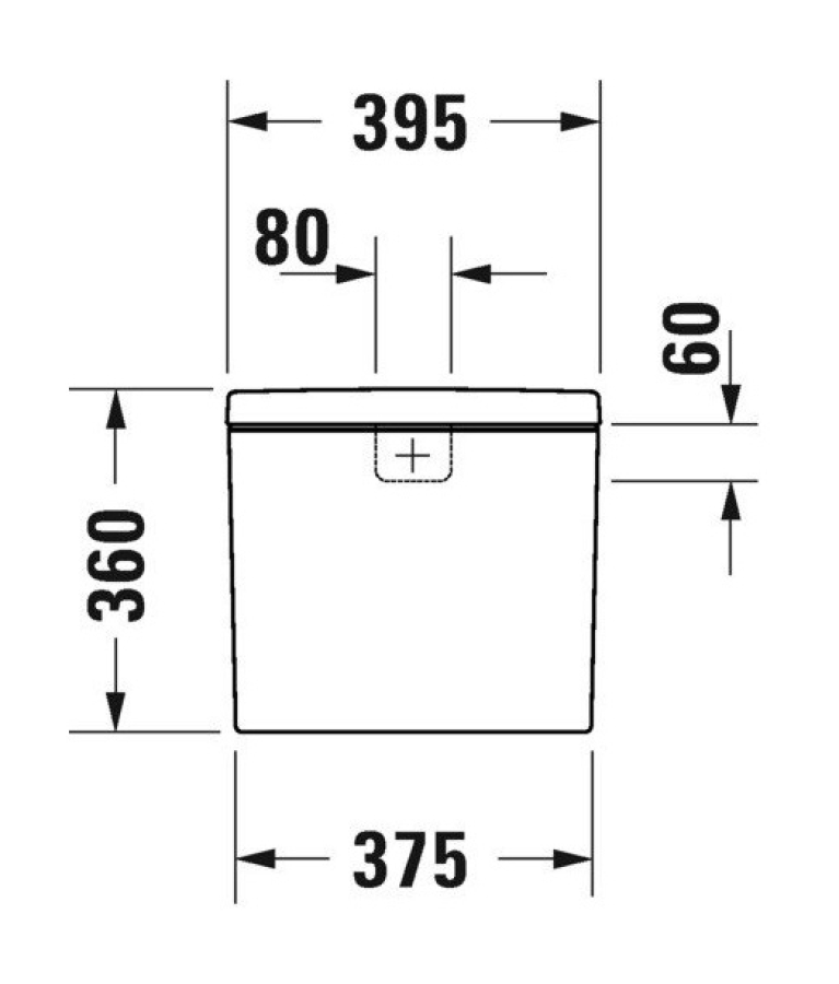 Бачок для унитаза Duravit D-Neo, 395 x 180 мм, подключение справа или слева, цвет белый глянцевый - изображение 8