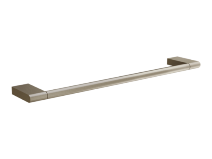 На изображении товар Полотенцедержатель Gessi Origin, настенный, 300 мм, цвет Finox Brushed Nickel от официального представителя в Москве