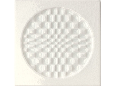 Iris ceramica Керамическая плитка BDA Citta di Faenza Geo bianco decor glossy 15x15