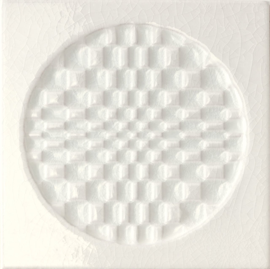 Iris ceramica Керамическая плитка BDA Citta di Faenza Geo bianco decor glossy 15x15