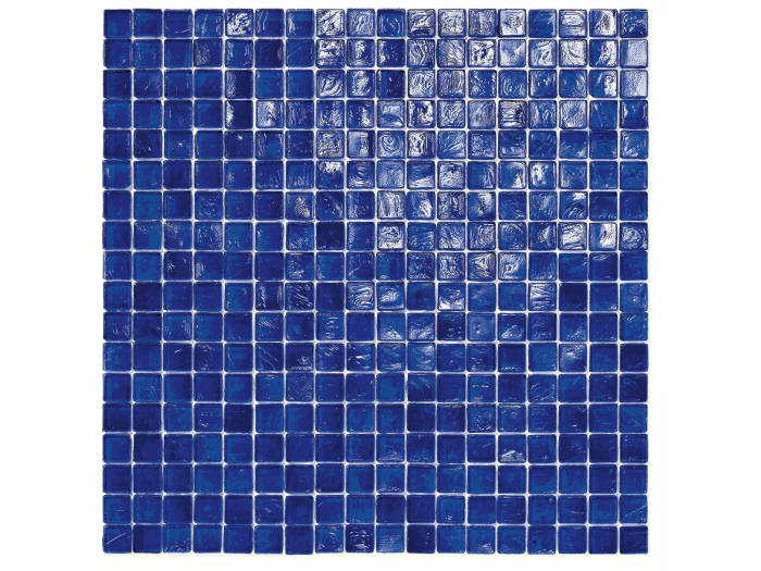 На изображении товар Sicis Стеклянная мозаика Waterglass Bluestreak 19 chips size 15х15 mm sheet size 295x295 mm от официального представителя в Москве