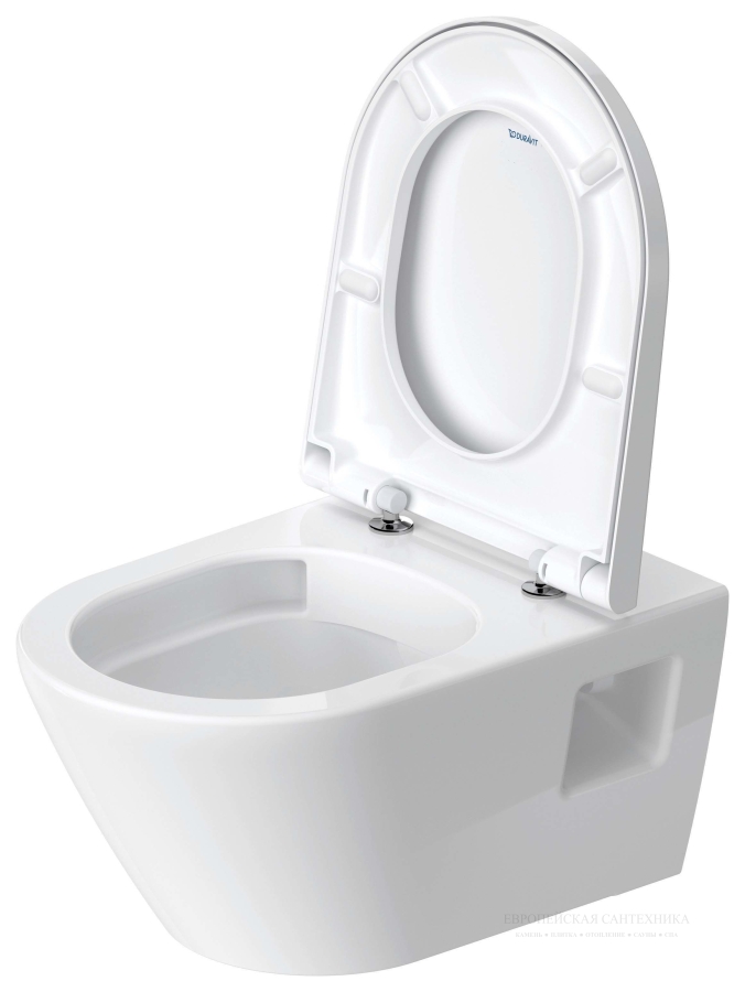 Унитаз Duravit D-Neo Rimless подвесной, 370x540 мм, цвет белый - изображение 5