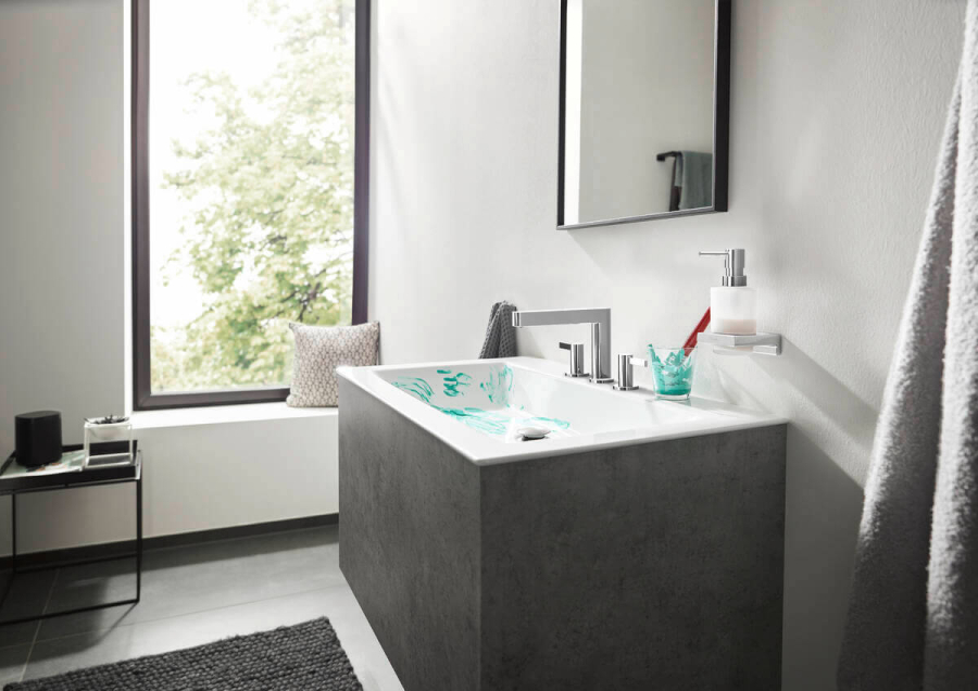 Дозатор для жидкого мыла Hansgrohe AddStoris Q, настенный, цвет хром - изображение 1