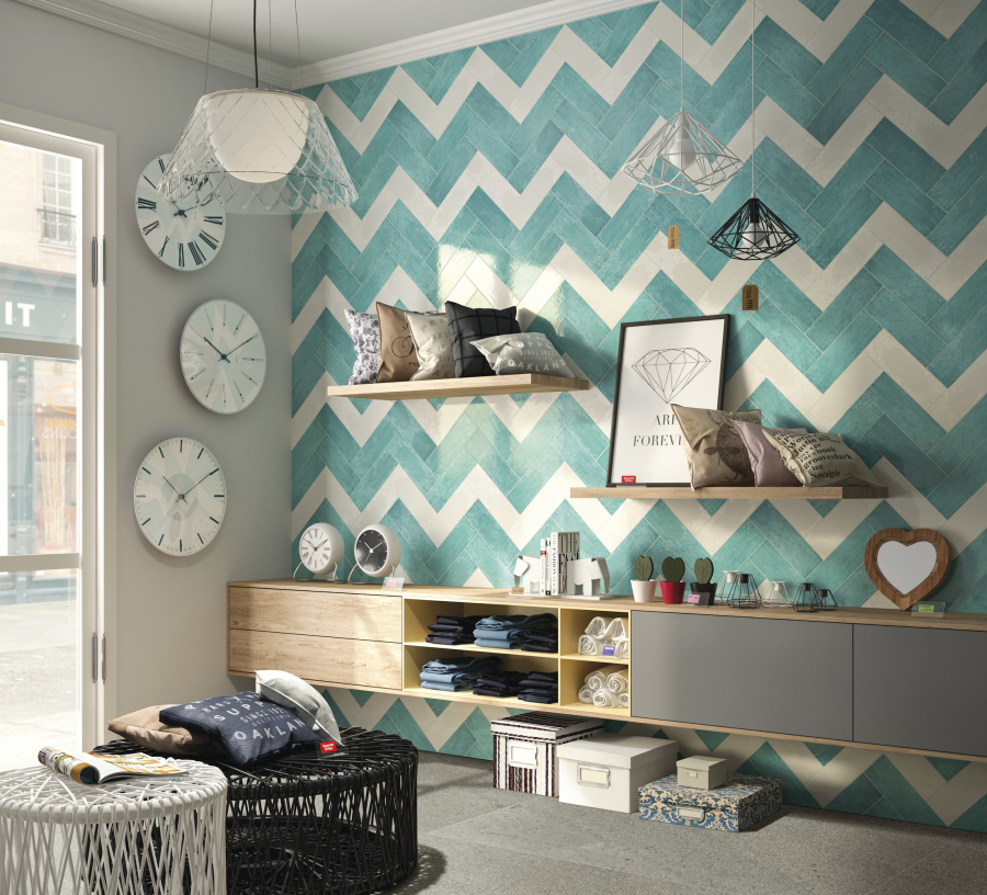 Iris Ceramica Керамическая плитка Maiolica Acquamarina glossy 10x30 - изображение 1