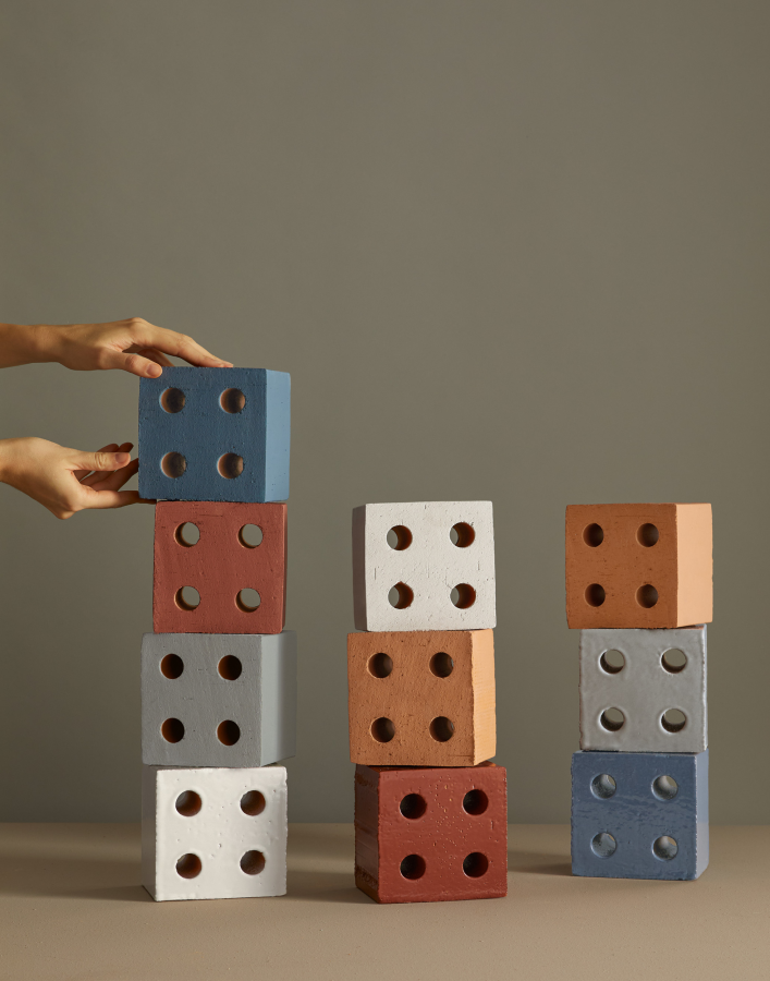 Mutina Керамогранит Bloc Matt Red 13x13x10 - изображение 2