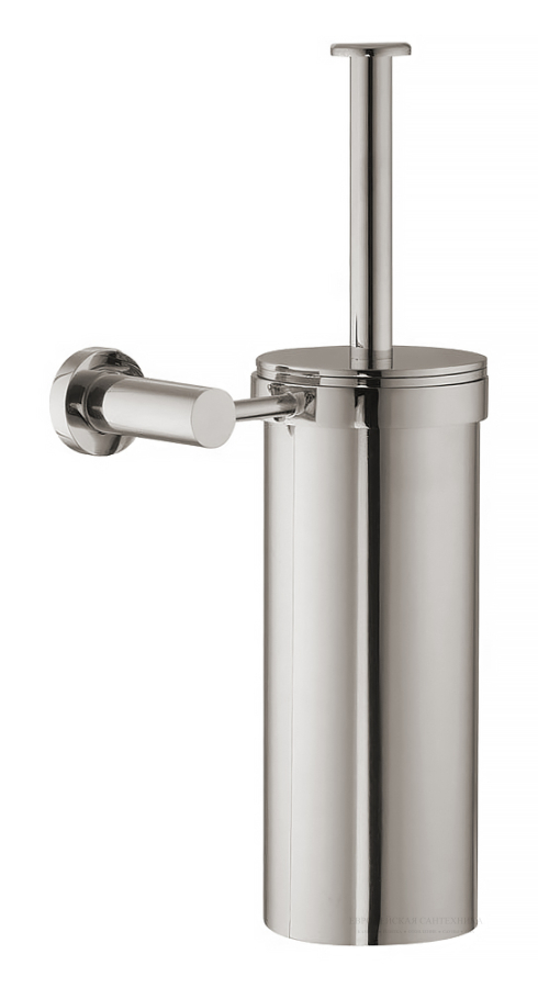 Ёршик настенный Carlo Frattini Rotola  с металлической колбой, цвет никель брашированный