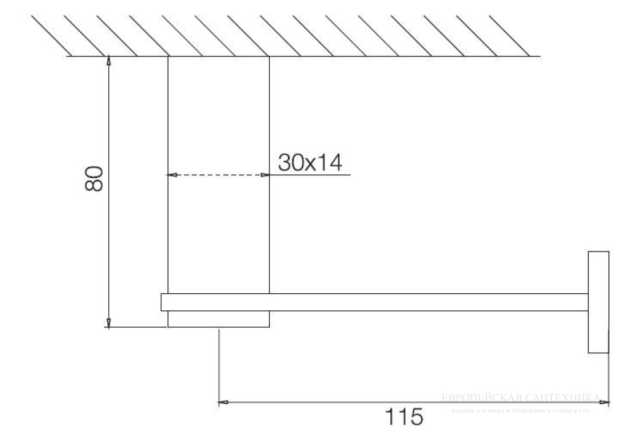 Бумагодержатель Carlo Frattini Quadra, настенный, без крышки, цвет золото - изображение 1