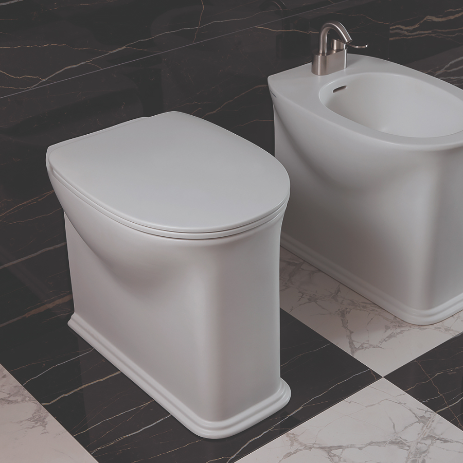 Унитаз Flaminia Madre Plus, напольный, 540х360 мм, с системой goclean, цвет Latte - изображение 4