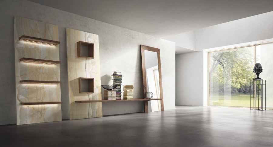 FMG Maxfine Керамогранит Marmi Onice perla lucidato 75x75 - изображение 4