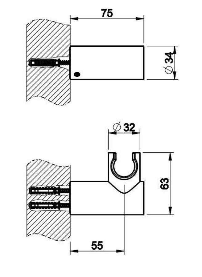 Держатель для душевой лейки Gessi Inciso, поворотный, цвет Antique Brass - изображение 1