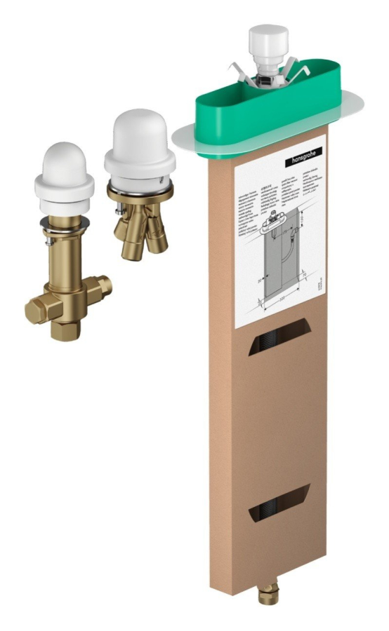 Скрытая часть Hansgrohe, для однорычажного смесителя на борт ванны на 3 отверстия