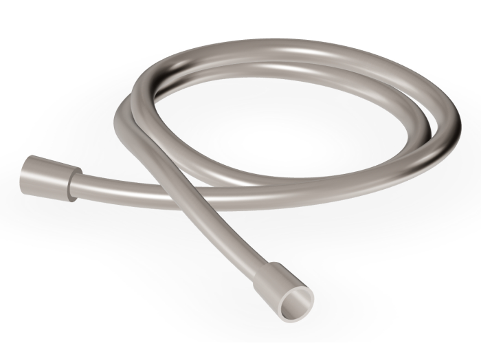 На изображении товар Душевой шланг Zucchetti Shower, оболочка из ПВХ, цвет Brushed Nickel от официального представителя в Москве