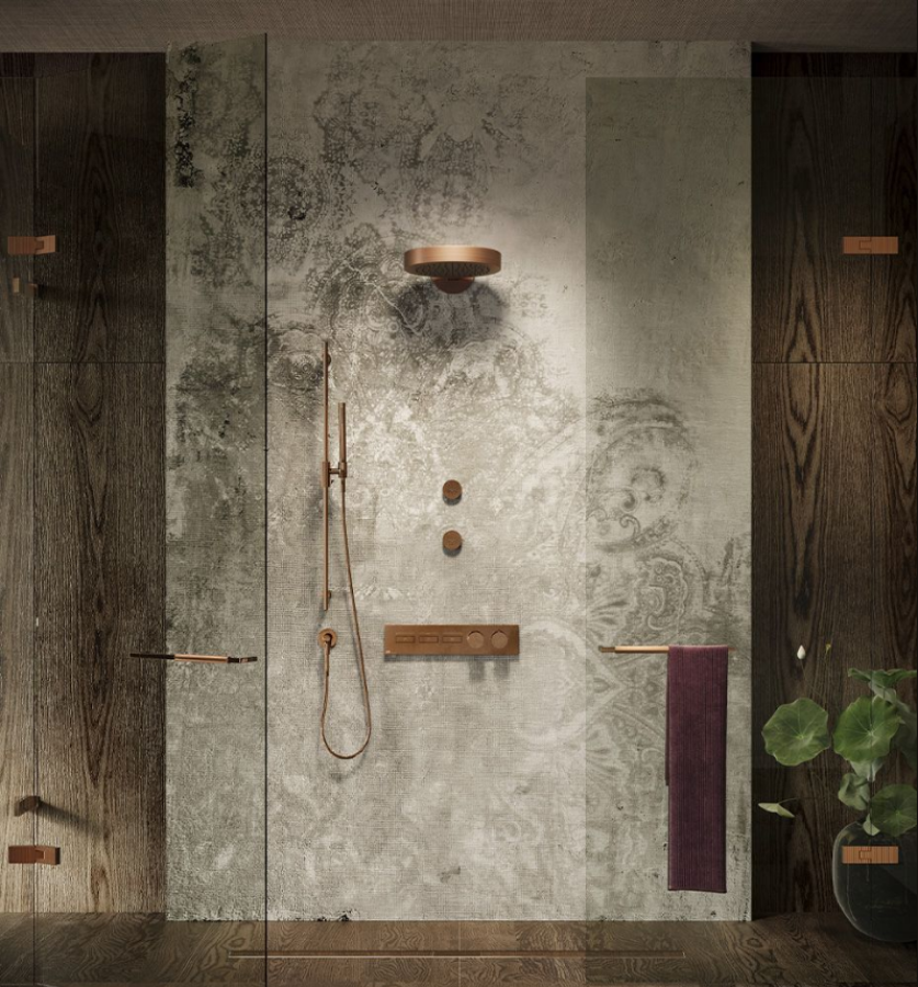 Штанга для душа Gessi, цвет Copper Brushed PVD - изображение 1