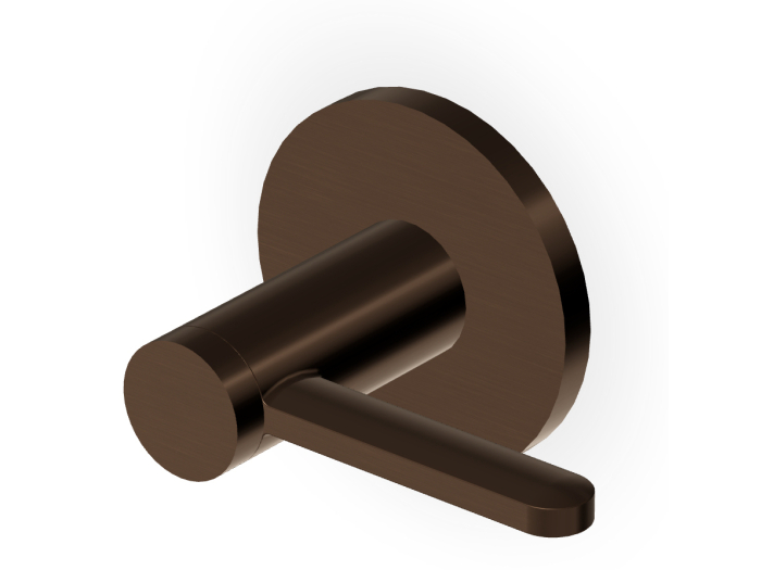 На изображении товар Вентиль Zucchetti Isy22, настенный, круглая розетка Ø 60 мм, внешняя часть, цвет Brushed Сhocolate PVD от официального представителя в Москве