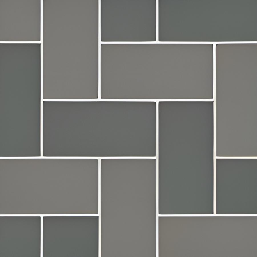 Micro. Керамогранит Microtiles Herringbone Mix Mud/Graphite 40,2x40,2