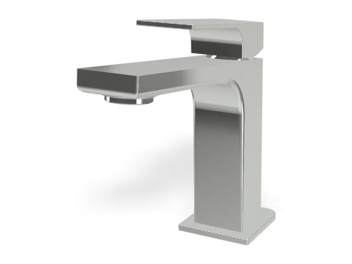 На изображении товар Смеситель для раковины Carlo Frattini Fit, c донным клапаном Click-Clack, 2 гибкими шлангами, Н-145 мм, цвет хром от официального представителя в Москве